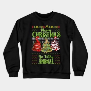 Merry Christmas ya Filthy Animal Crewneck Sweatshirt